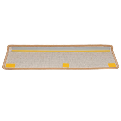 Stair Mats 10 pcs 65x21x4 cm Beige Rectangular Edge