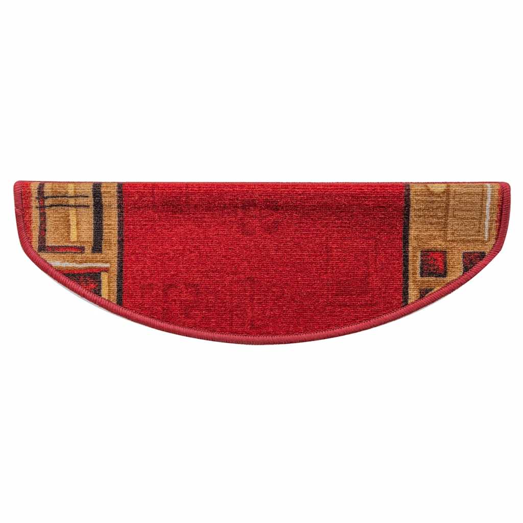 Stair Mats Self-adhesive 5 pcs 65x21x4 cm Red