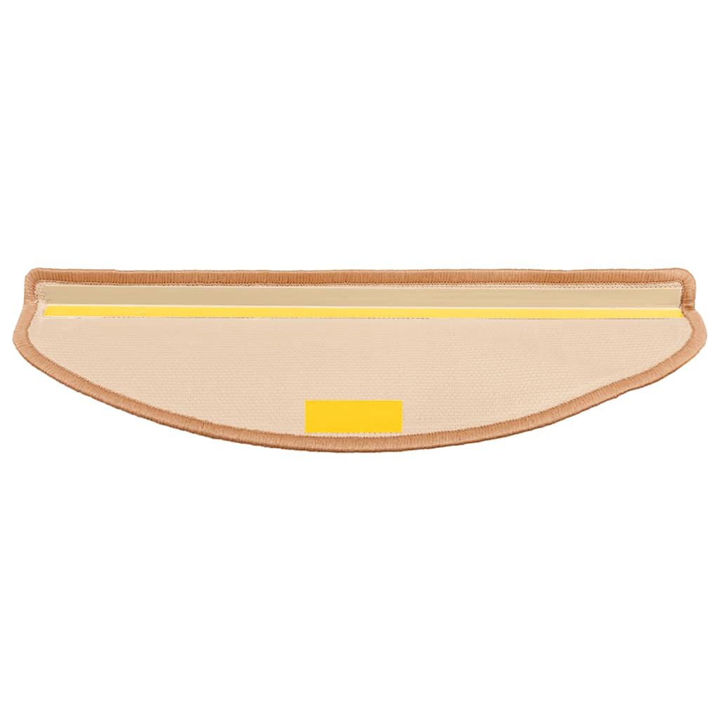 Stair Mats Self-adhesive 10 pcs 65x21x4 cm Beige