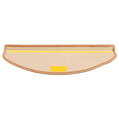 Stair Mats Self-adhesive 10 pcs 65x21x4 cm Beige