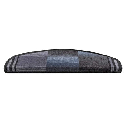 Stair Mats Self-adhesive 5 pcs 65x21x4 cm Black and Grey