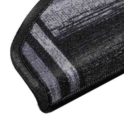 Stair Mats Self-adhesive 10 pcs 65x21x4 cm Black and Grey