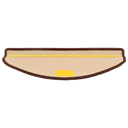 Stair Mat | Set of 5 | Brown | 100% Polyamide | 65x21 cm | Non-slip