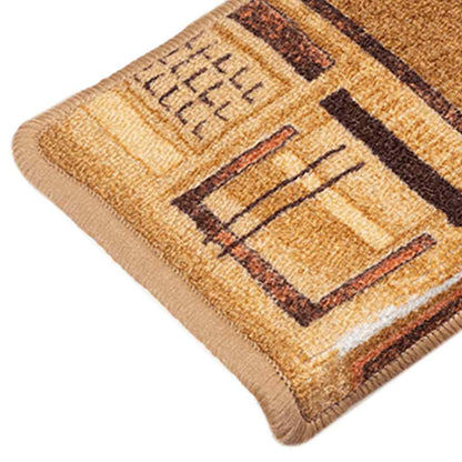 Stair Mats Self-adhesive 10 pcs 65x21x4 cm Beige