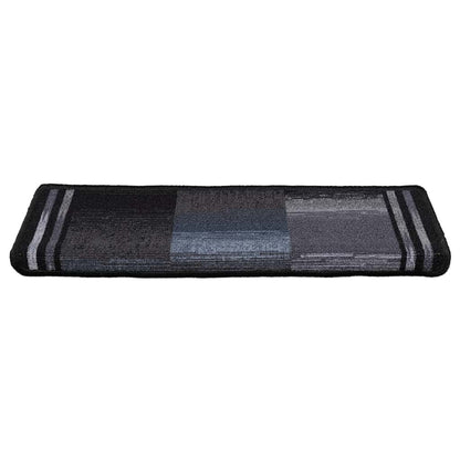 Stair Mat | Set of 5 | Black and grey | 100% Polyamide tufted