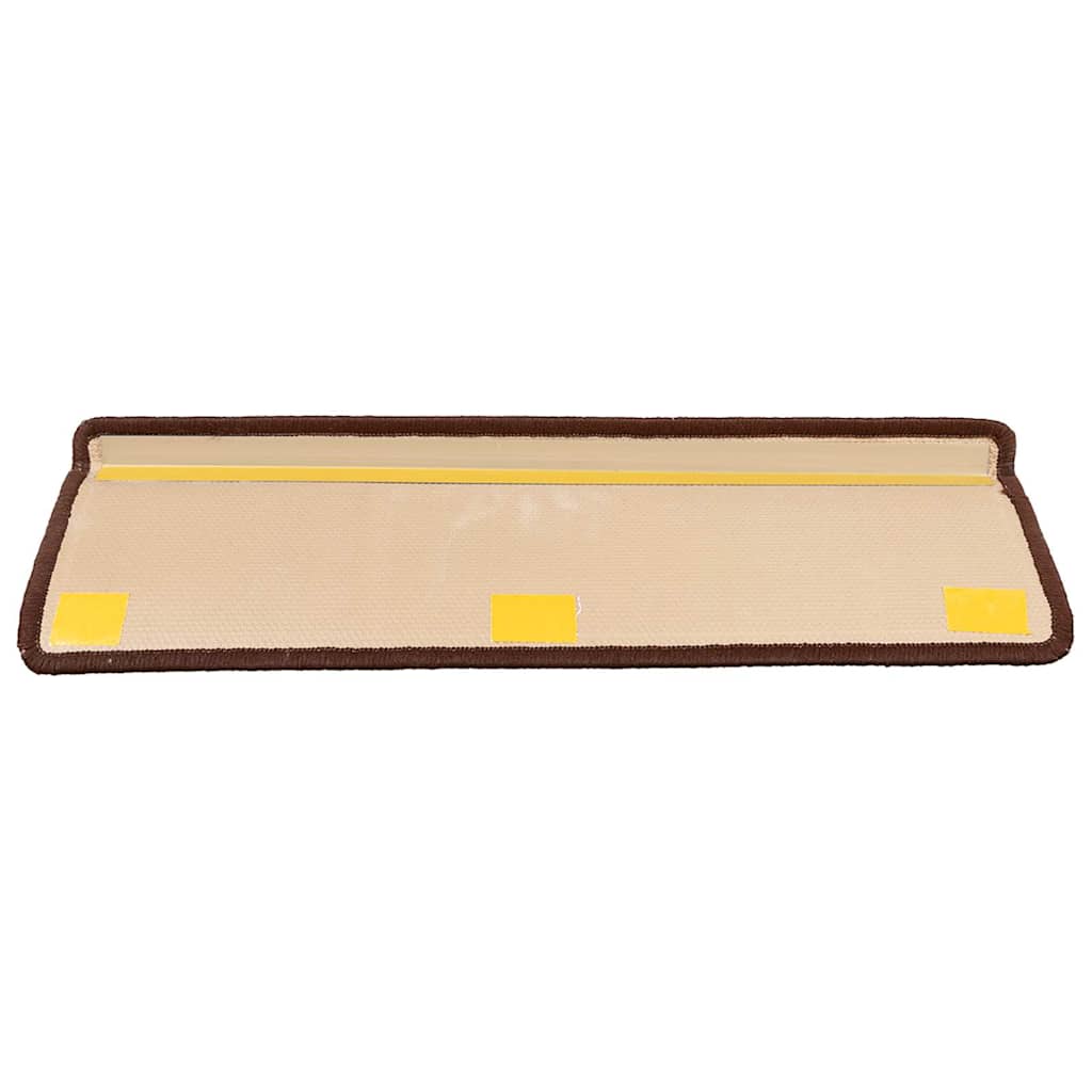 Stair Mats Self-adhesive 10 pcs 65x21x4 cm Brown