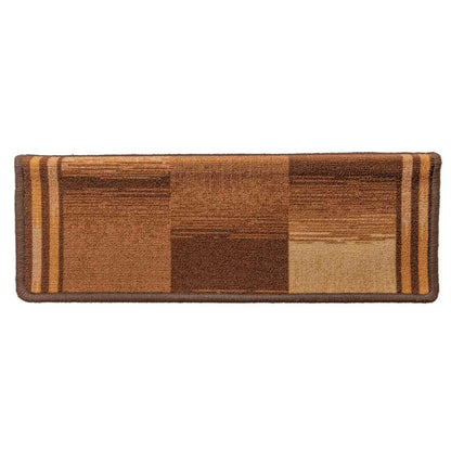 Stair Mat | Set of 10 | Brown | 100% Polyamide | Standard | Stair Mat