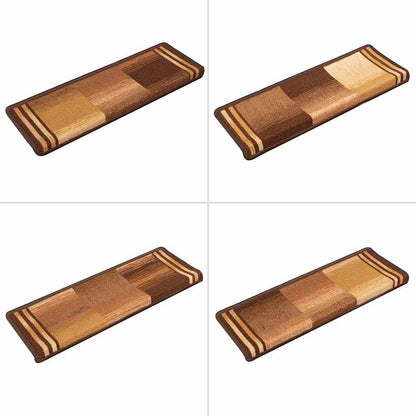 Stair Mat | Set of 10 | Brown | 100% Polyamide | Standard | Stair Mat