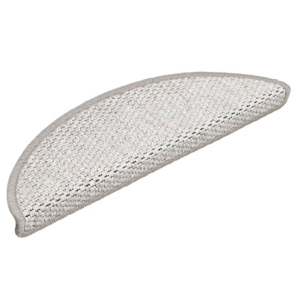 Stair Mats Self-adhesive Sisal-Look 15 pcs 56x17x3 cm Platina