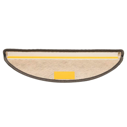 Stair Mats Self-adhesive Sisal-Look 15 pcs 56x17x3 cm Grey and Beige