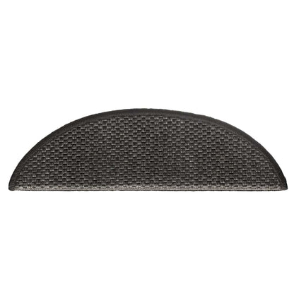 Self-adhesive Stair Mats Sisal-Look 15 pcs 56x20 cm Anthracite