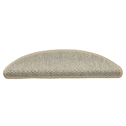 Stair Mats Self-adhesive Sisal-Look 15pcs 56x17x3cm Light Green