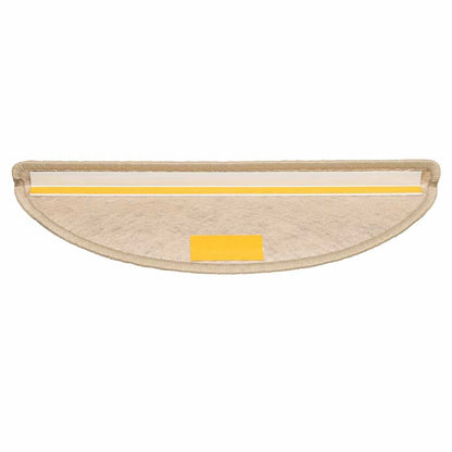 Stair Mats Self-adhesive Sisal-Look 15 pcs 56x17x3 cm Sand