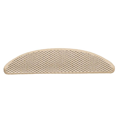 Stair Mats Self-adhesive Sisal-Look 15 pcs 56x17x3 cm Berber