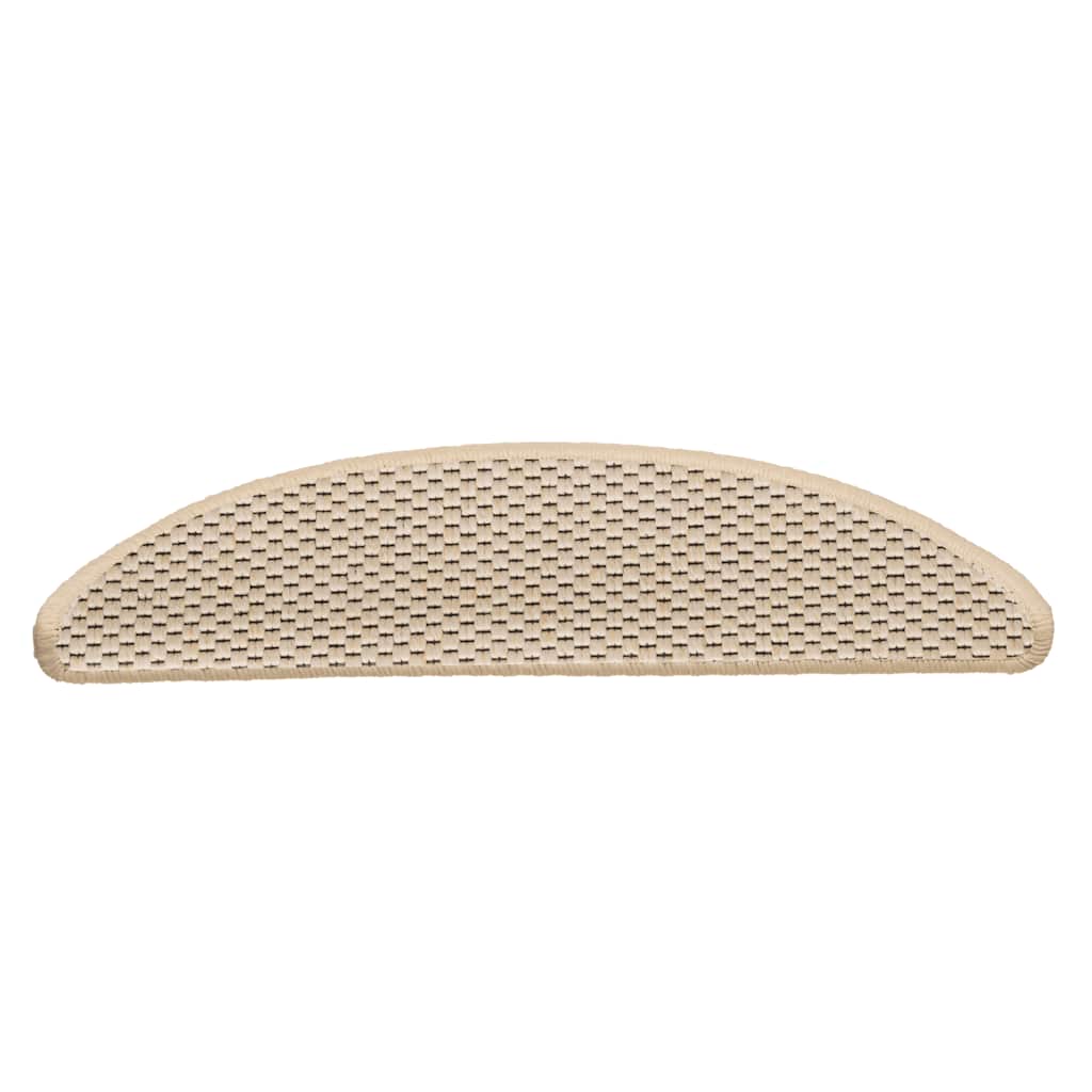 Stair Mats Self-adhesive Sisal-Look 15 pcs 56x17x3 cm Berber