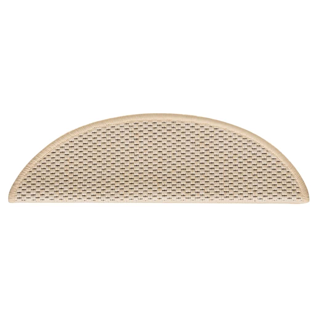 Stair Mats Self-adhesive Sisal-Look 15 pcs 56x17x3 cm Berber