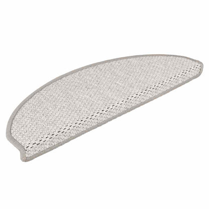 Stair Mats Self-adhesive Sisal-Look 15 pcs 65x21x4 cm Platina