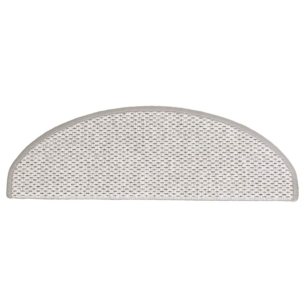 Stair Mats Self-adhesive Sisal-Look 15 pcs 65x21x4 cm Platina