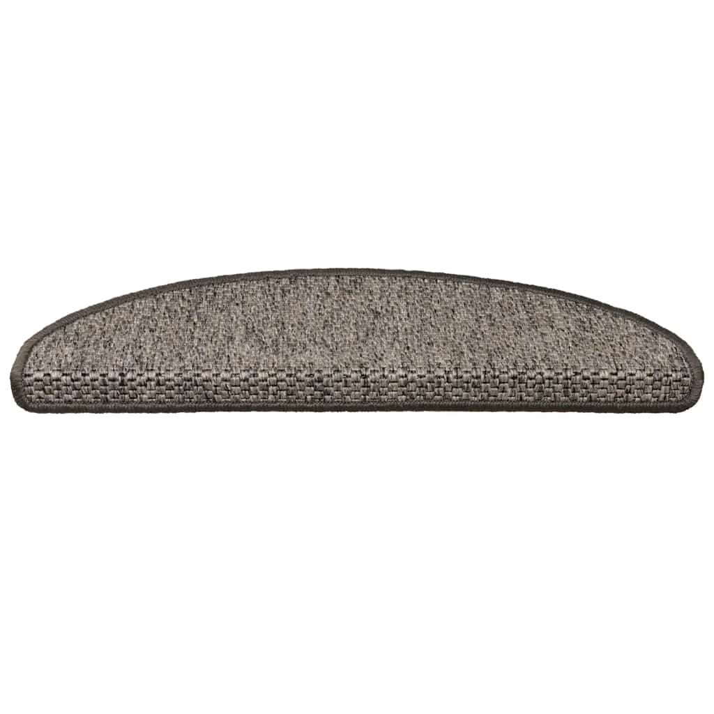 Stair Mats Self-adhesive Sisal-Look 15 pcs 65x21x4 cm Grey and Beige