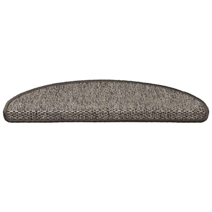 Stair Mats Self-adhesive Sisal-Look 15 pcs 65x21x4 cm Grey and Beige
