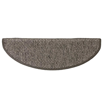 Stair Mats Self-adhesive Sisal-Look 15 pcs 65x21x4 cm Grey and Beige