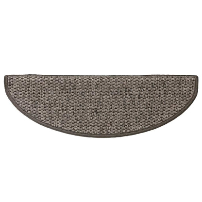 Stair Mats Self-adhesive Sisal-Look 15 pcs 65x21x4cm Grey&Beige