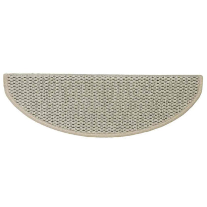 Stair Mats Self-adhesive Sisal-Look 15 pcs 65x21x4 cm Light Green