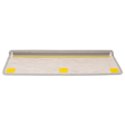 Stair Mats Self-adhesive Sisal-Look 15 pcs 65x21x4 cm Platina