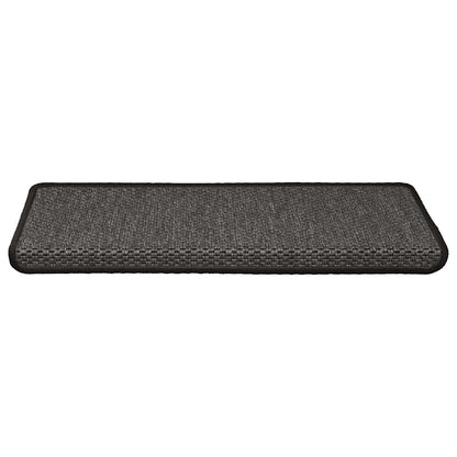 Stair Mats Self-adhesive Sisal-Look 15 pcs 65x21x4cm Anthracite