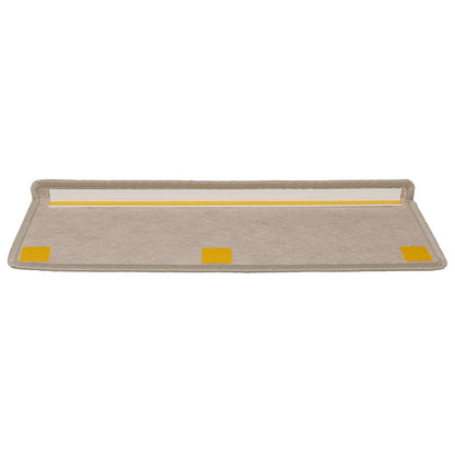 Stair Mats Self-adhesive Sisal-Look 15 pcs 65x21x4cm Dark Beige