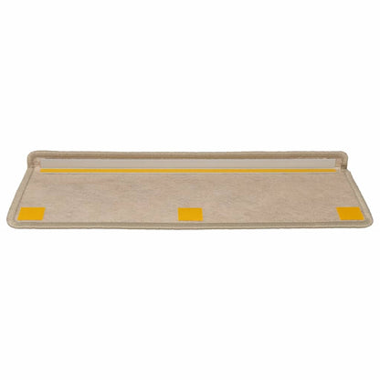 Stair Mats Self-adhesive Sisal-Look 15 pcs 65x21x4 cm Sand