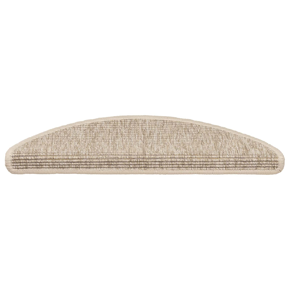 Stair Mats 15 pcs 56x17x3 cm Light Beige Half Round