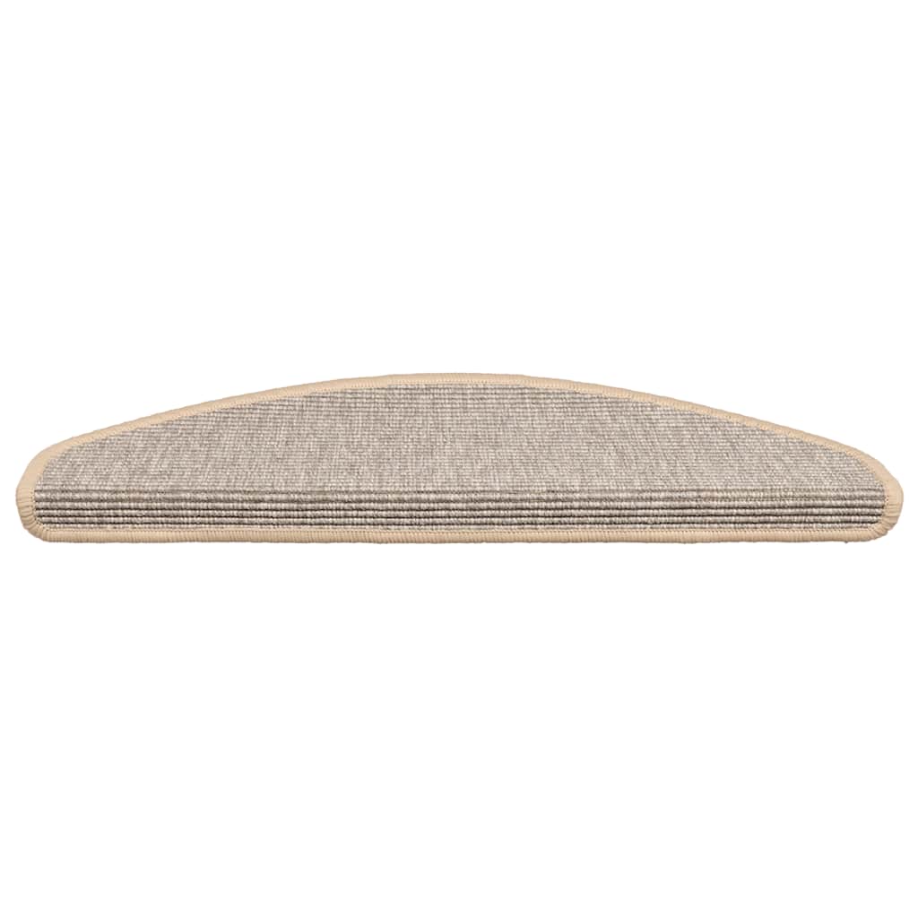 Stair Mats 15 pcs 65x21x4 cm Silver Half Round Large