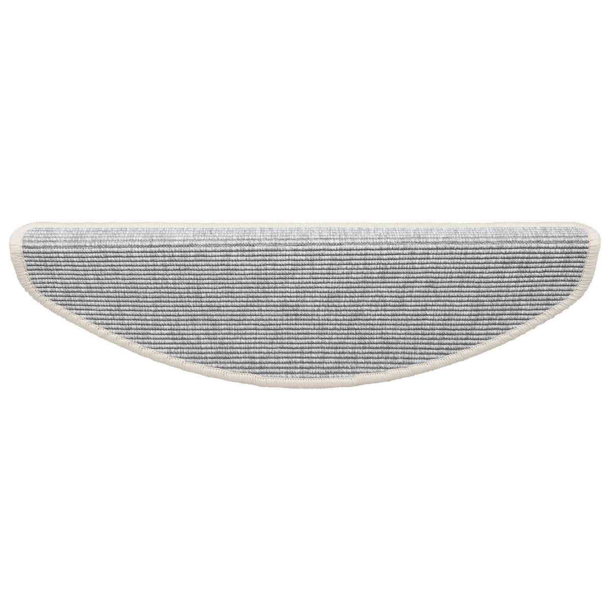 Stair Mats 15 pcs 65x21x4 cm Silver Half Round Large