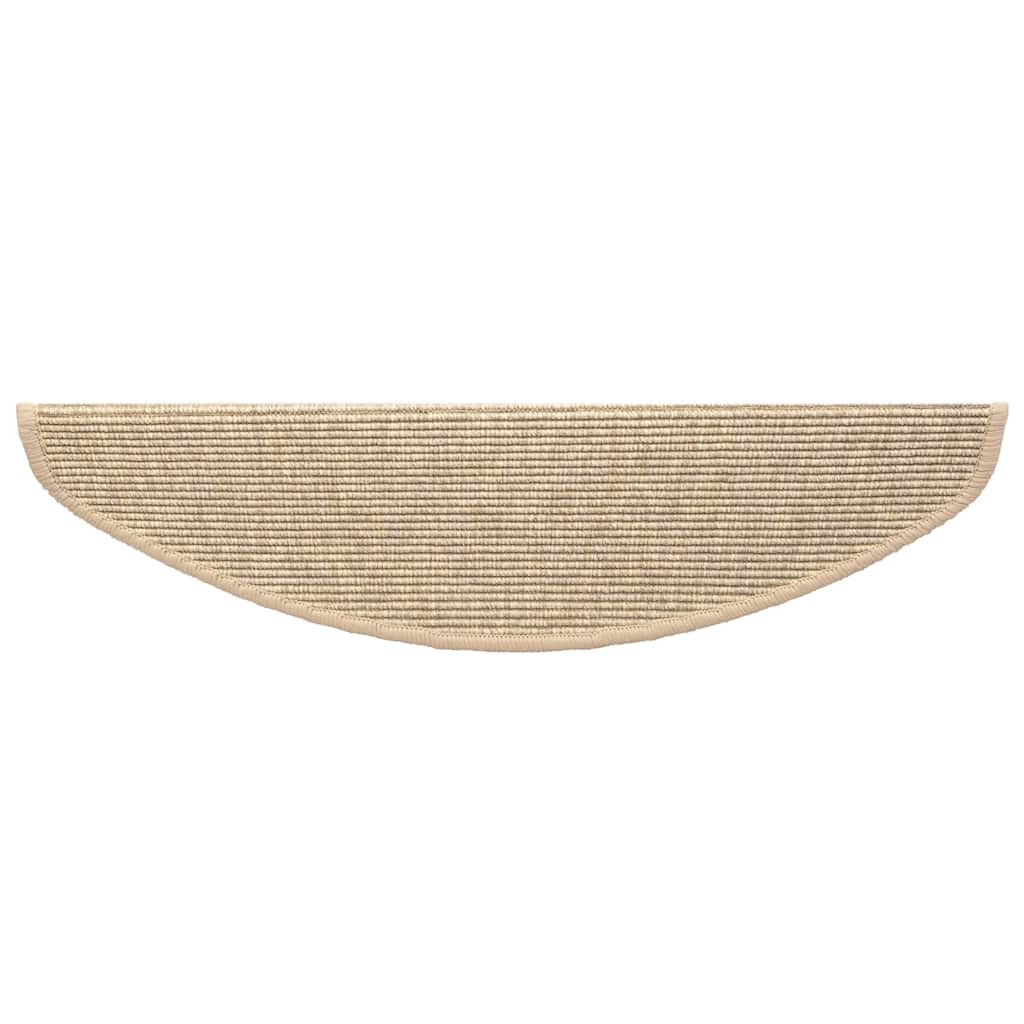 Stair Mat | Set of 15 | Beige | 91% polypropylene, 9% polyester