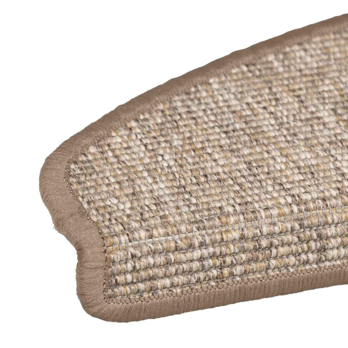 326904 vidaXL Stair Mats 15 pcs 65x21x4 cm Light Brown Half Round Large