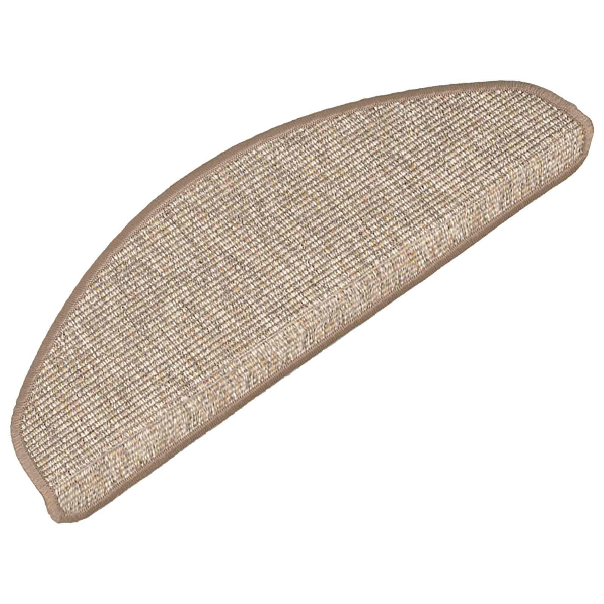 326904 vidaXL Stair Mats 15 pcs 65x21x4 cm Light Brown Half Round Large