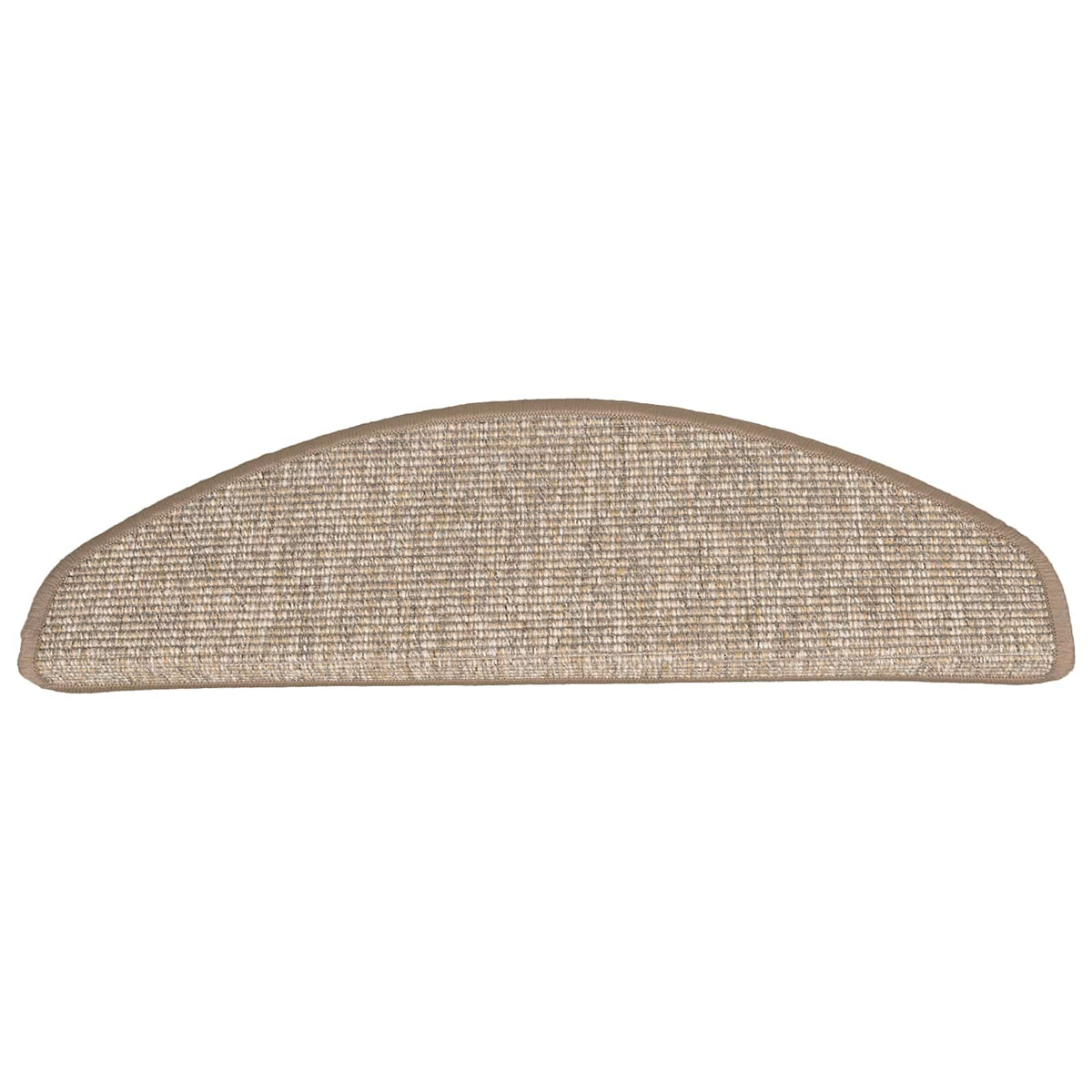 326904 vidaXL Stair Mats 15 pcs 65x21x4 cm Light Brown Half Round Large