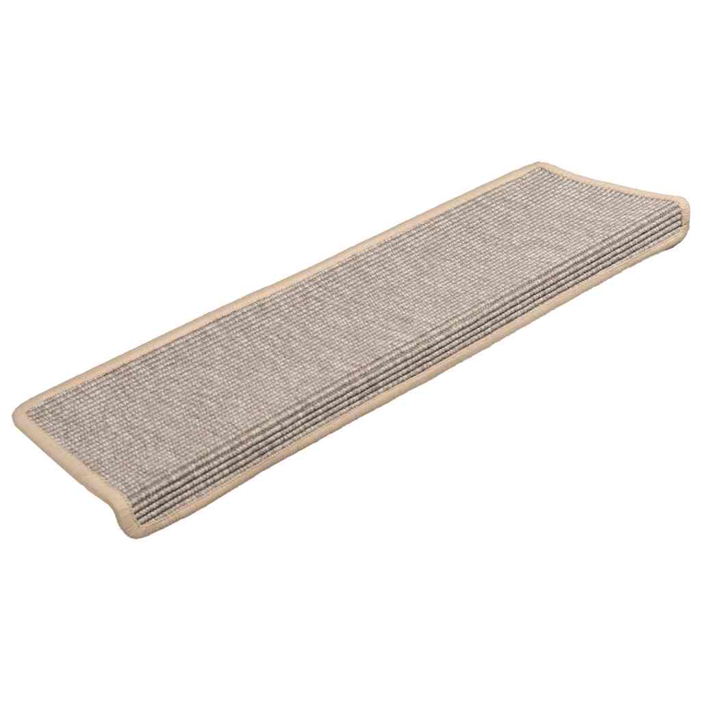 Stair Mats 15 pcs 65x21x4 cm Silver Rectangular Edge
