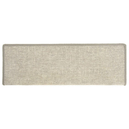 Stair Mats 15 pcs 65x21x4 cm Silver Rectangular Edge