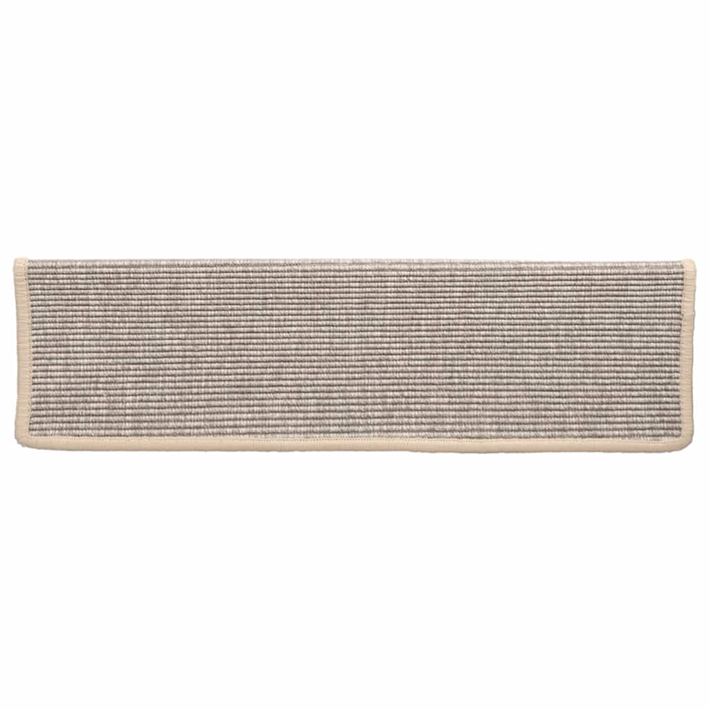 Stair Mats 15 pcs 65x21x4 cm Silver Rectangular Edge