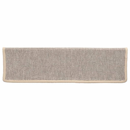 Stair Mats 15 pcs 65x21x4 cm Silver Rectangular Edge