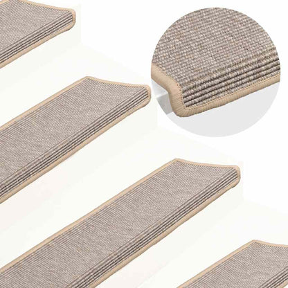 Stair Mats 15 pcs 65x21x4 cm Silver Rectangular Edge