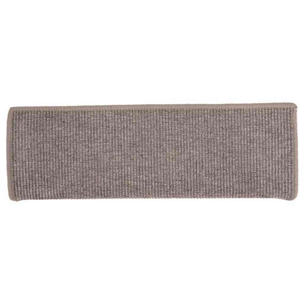 Stair Mats 15 pcs 65x21x4 cm Dark Beige Rectangular Edge