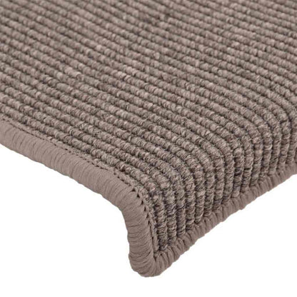 Stair Mats 15 pcs 65x21x4 cm Dark Beige Rectangular Edge