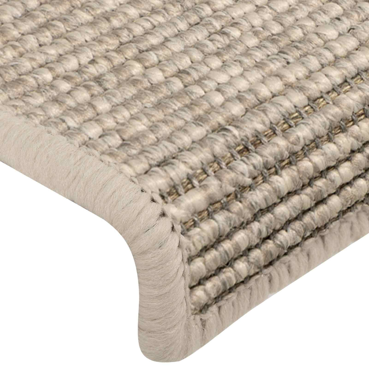 Stair Mats 15 pcs 65x21x4 cm Light Beige Rectangular Edge