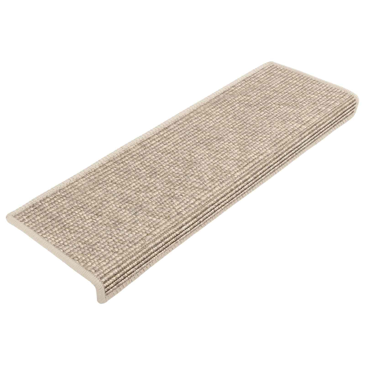 Stair Mats 15 pcs 65x21x4 cm Light Beige Rectangular Edge