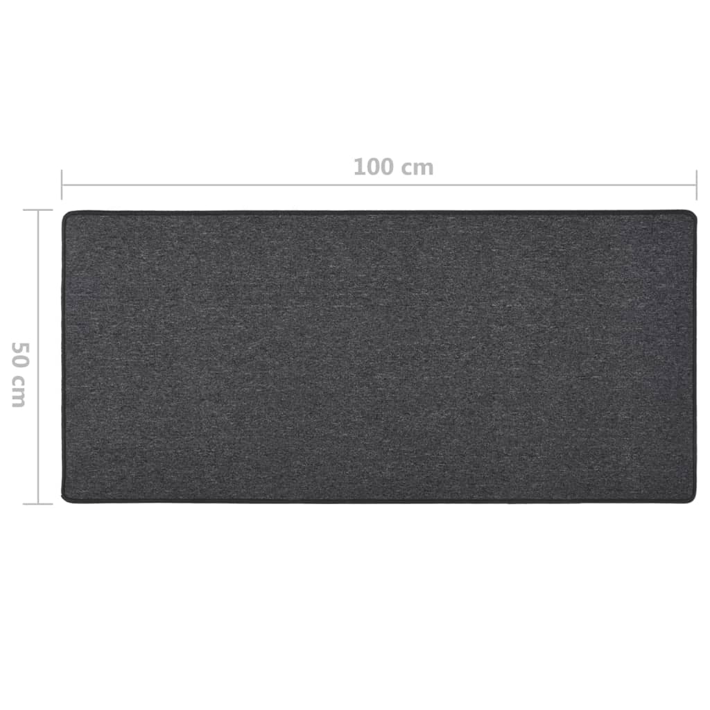 Carpet Runner Anthracite 50x100 cm