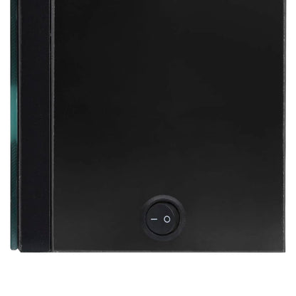 LED Bathroom Mirror Cabinet Shining Black 50x14x60 cm