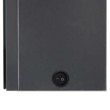 LED Bathroom Mirror Cabinet Grey 50x14x60 cm
